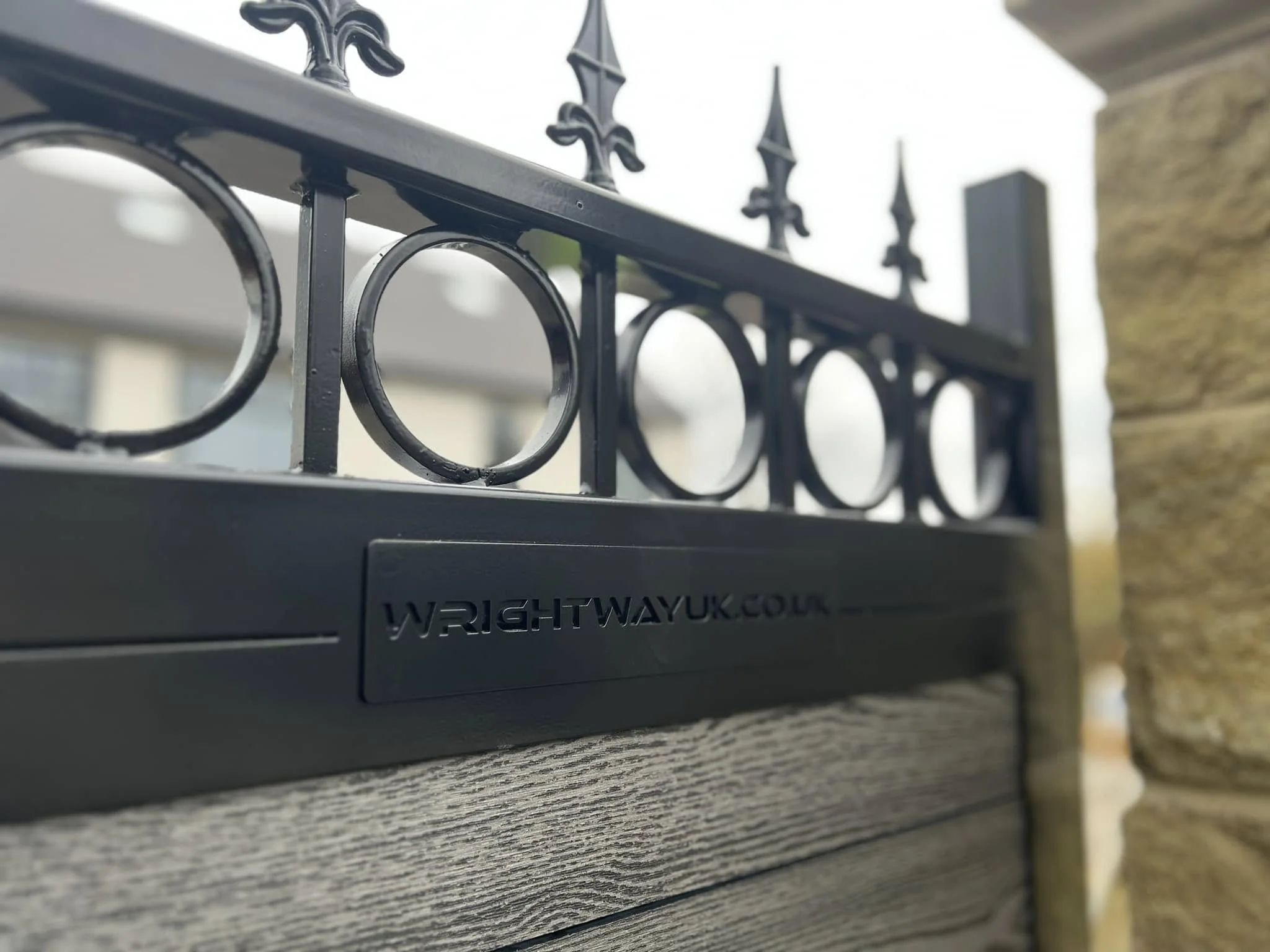 Wrightway branded gate detail